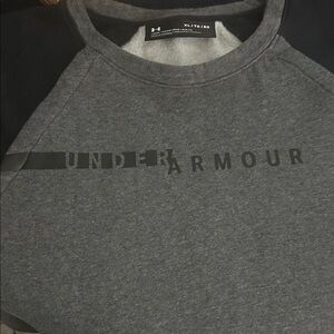 Under Armour Charcoal and Black Crewneck